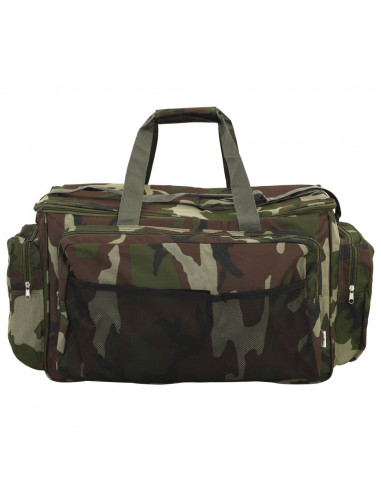 Borsa da Pesca Impermeabile Verde Mimetico in Tessuto Oxford