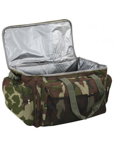 Borsa da Pesca Impermeabile Verde Mimetico in Tessuto Oxford
