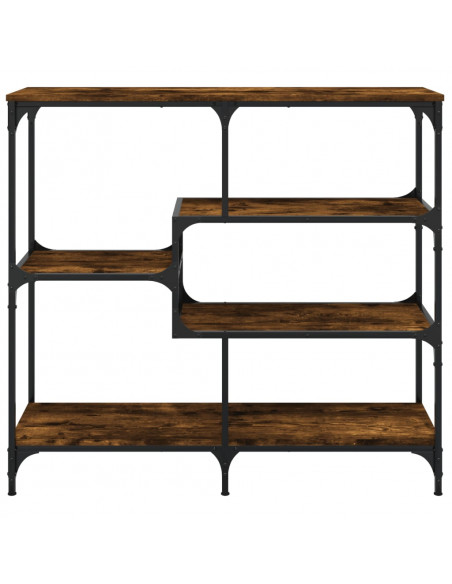 Tavolo Consolle Rovere Fumo 103x32x95 cm Legno Multistrato