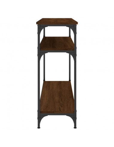 Tavolino Consolle Rovere Marrone 100x29x75 cm Legno Multistrato