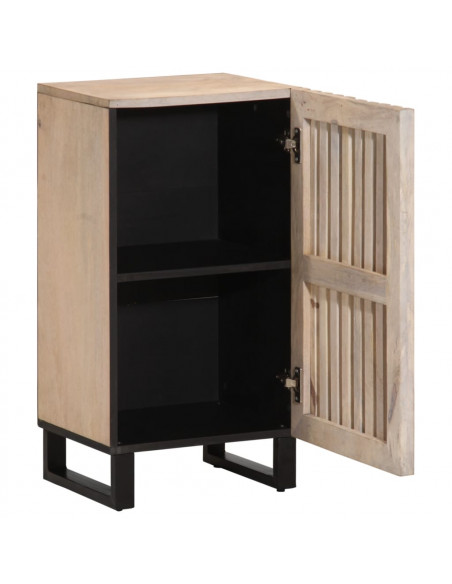 Credenza 40x34x75 cm in Legno Massello di Mango