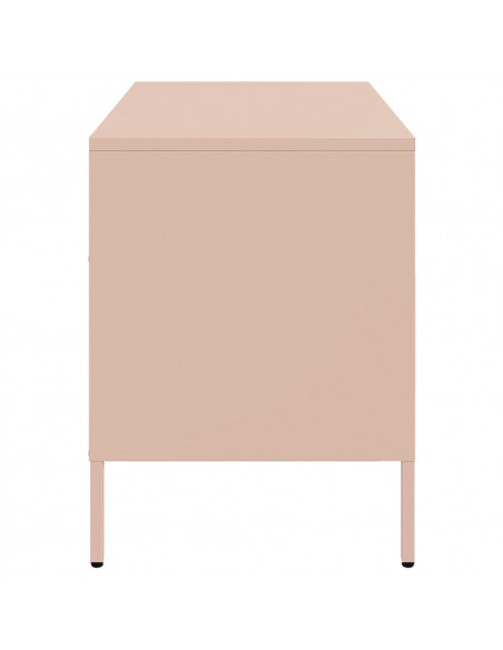 Mobile TV Rosa 68x39x50,5 cm in Acciaio Laminato a Freddo