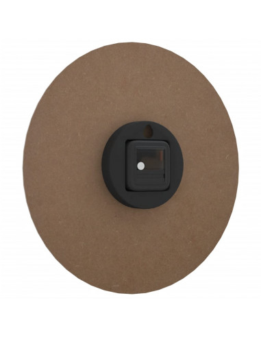 Orologio a Parete con Ore e Lancette Luminose Marrone Ø30 cm