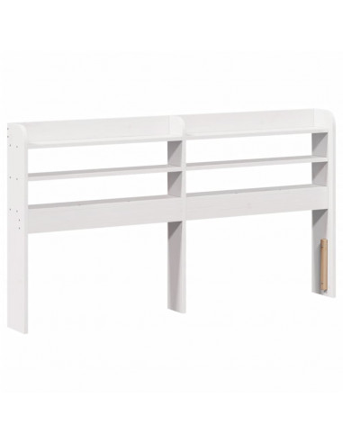 Letto senza Materasso Bianco 120x190 cm Legno Massello di Pino