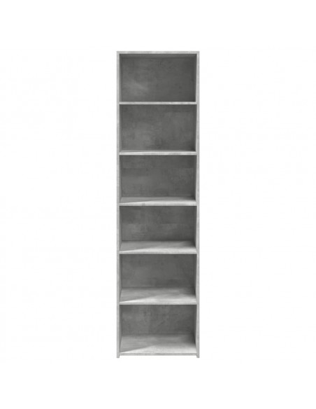 Credenza Grigio Cemento 50x41x185 in Legno Multistrato