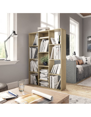 Libreria/Divisorio Rovere Sonoma 100x24x140cm Legno Multistrato