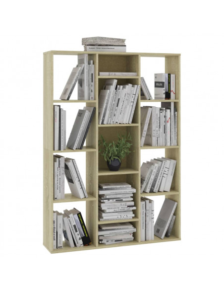Libreria/Divisorio Rovere Sonoma 100x24x140cm Legno Multistrato