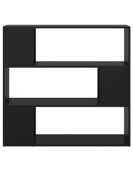 Libreria/Divisorio Nera 100x24x94 cm