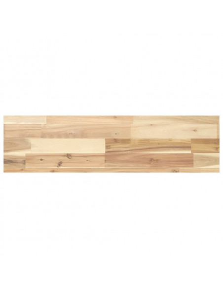 Ripiano a Parete 80x20x4 cm Legno Massello Acacia Non Trattato