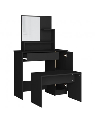 Set Toeletta Nero 86,5x35x136 cm