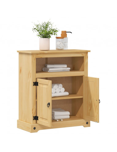 Mobile da Bagno Corona 70x33x80 cm in Legno Massello di Pino