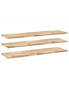 Mensole da Parete 3 pz 140x40x2 cm Legno Acacia Non Trattato 2