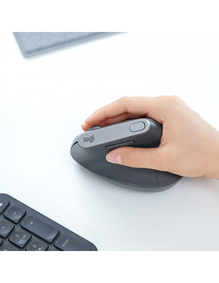 Logitech MX Vertical mouse Ufficio Mano destra RF senza fili + Bluetooth Ottico 4000 DPI