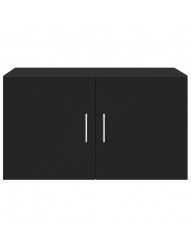 Mobile a Parete Nero 70x42,5x40 cm in Legno Multistrato