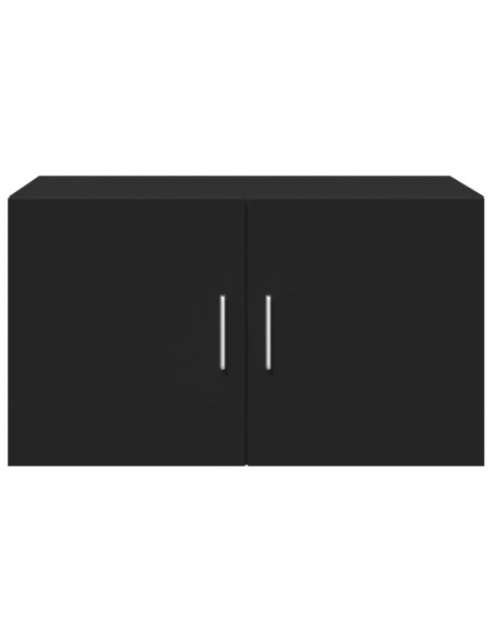 Mobile a Parete Nero 70x42,5x40 cm in Legno Multistrato