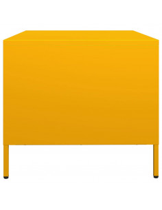 Mobile TV Giallo Senape 68x50x43,5 cm Acciaio Laminato a Freddo 2