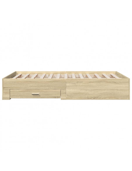 Giroletto Cassetti Rovere Sonoma 120x200 cm Legno Multistrato