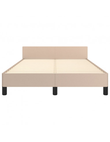 Giroletto con Testiera Cappuccino 120x190 cm in Similpelle