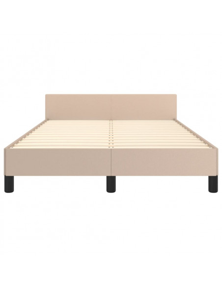Giroletto con Testiera Cappuccino 120x190 cm in Similpelle