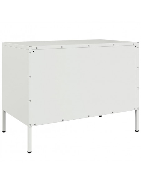 Mobili TV 2pz Bianchi 68x39x50,5 cm in Acciaio