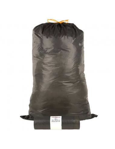 Sacchetti per Cestini con Coulisse 250 pz Neri 120 L