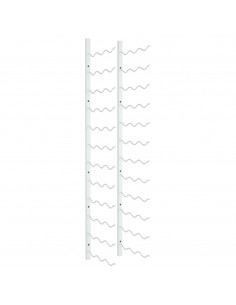 Portavini da Parete per 36 Bottiglie Bianco in Ferro 2