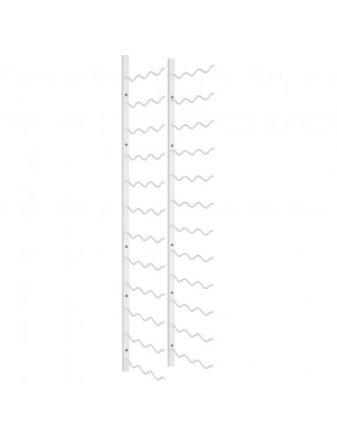 Portavini da Parete per 36 Bottiglie Bianco in Ferro