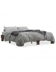 Giroletto Rovere Marrone 150x200cm in Legno Multistrato Metallo 2