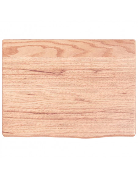 Ripiano Muro Marrone Chiaro 40x30x2 cm Massello Rovere Trattato