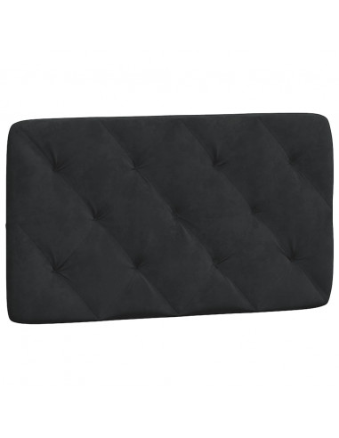 Letto con Materasso Nero 90x190 cm in Velluto