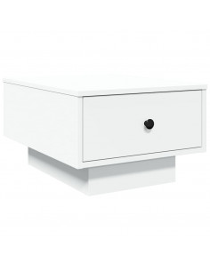 Tavolino da Salotto Bianco 60x45x31 cm in Legno Multistrato 2