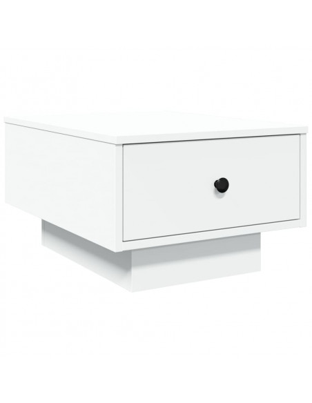 Tavolino da Salotto Bianco 60x45x31 cm in Legno Multistrato