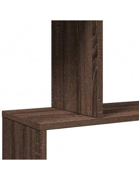 Libreria 4 Ripiani Rovere Marrone 70x24x129 cm in Truciolato