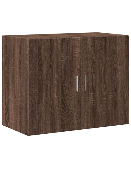 Mobile a Parete Rovere Marrone 80x42,5x64 cm Legno Multistrato