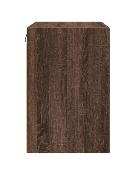 Mobile a Parete Rovere Marrone 80x42,5x64 cm Legno Multistrato