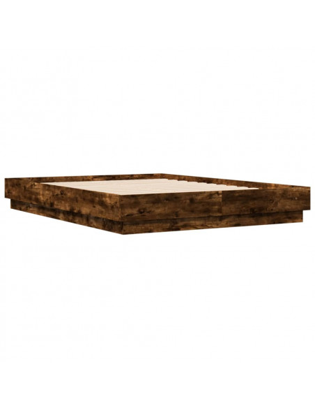 Giroletto con Luci LED Rovere Fumo 140x190 cm