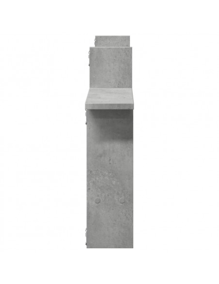 Mensole a Muro 2pz Grigio Cemento 50x12x50 cm in Truciolato