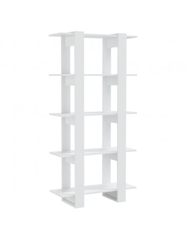 Libreria/Divisorio Bianco Lucido 80x30x160 cm