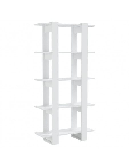 Libreria/Divisorio Bianco Lucido 80x30x160 cm