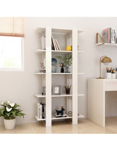 Libreria/Divisorio Bianco Lucido 80x30x160 cm