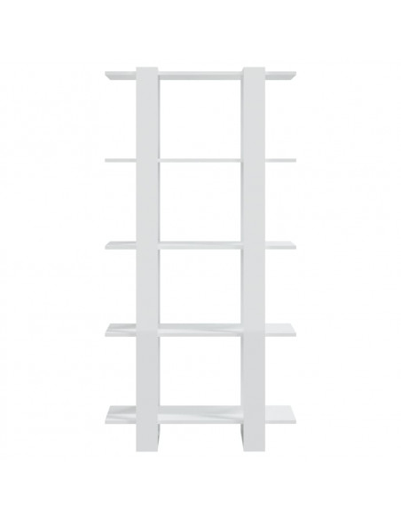 Libreria/Divisorio Bianco Lucido 80x30x160 cm