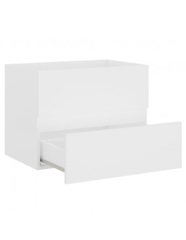 Mobile con Lavabo Integrato Bianco in Legno Multistrato