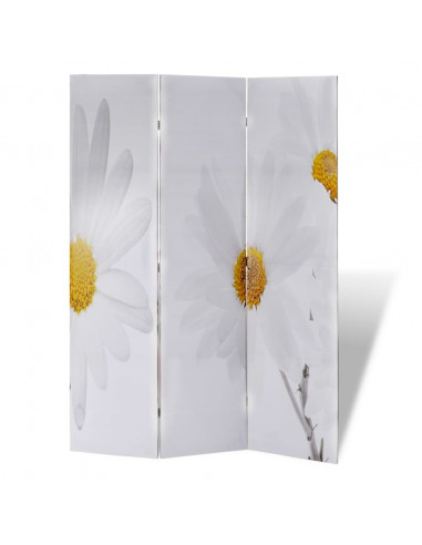 Paravento Pieghevole 120x170 cm con Stampa Fiore
