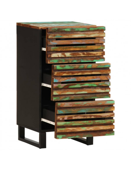 Credenza 40x34x75 cm in Legno Massello di Acacia