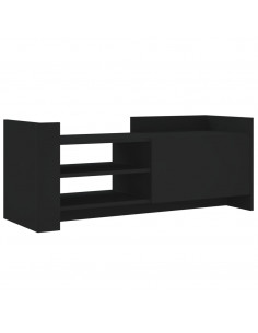 Mobile Porta TV Nero 100x35x40 cm in Legno Multistrato 2
