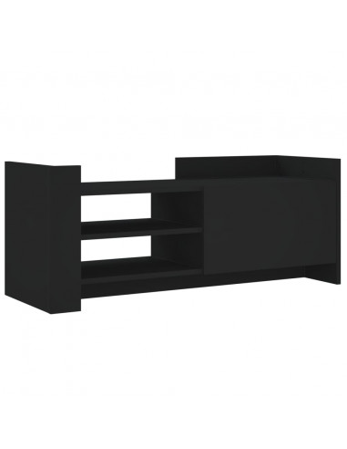 Mobile Porta TV Nero 100x35x40 cm in Legno Multistrato