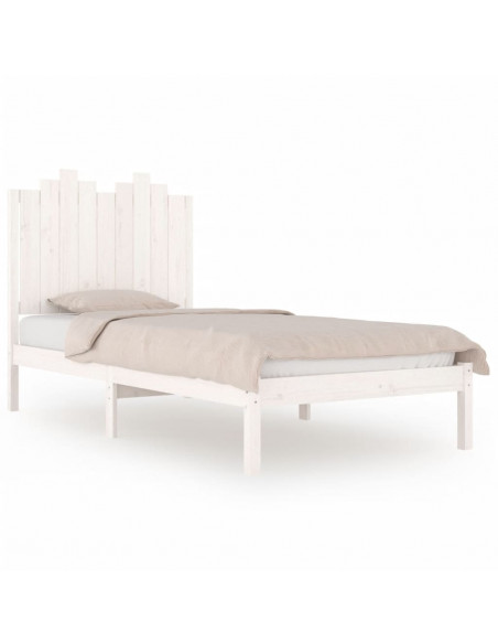 Giroletto in Legno Massello Bianco 75x190 cm Small Single