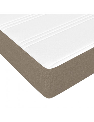 Materasso a Molle Insacchettate Grigio Tortora 90x200x20 cm