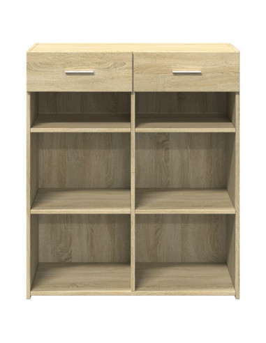 Credenza Rovere Sonoma 80x42,5x93 cm in Legno Multistrato