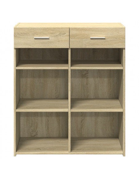Credenza Rovere Sonoma 80x42,5x93 cm in Legno Multistrato